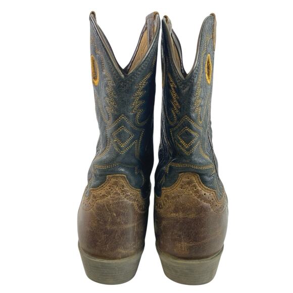 Ariat Heritage Roughstock Women's Brown Black Leather Western Cowboy Boots Sz 6 - Picture 3 of 6